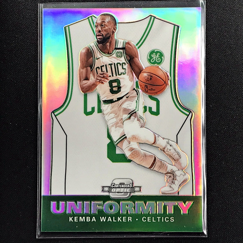 2019-20 Contenders Optic KEMBA WALKER Uniformity Silver Prizm #21 (C)-Cherry Collectables