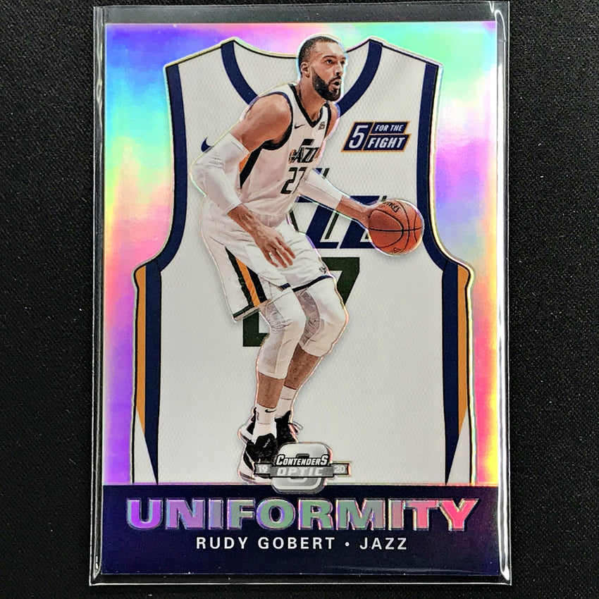 2019-20 Contenders Optic RUDY GOBERT Uniformity Silver Prizm #7 (B)-Cherry Collectables