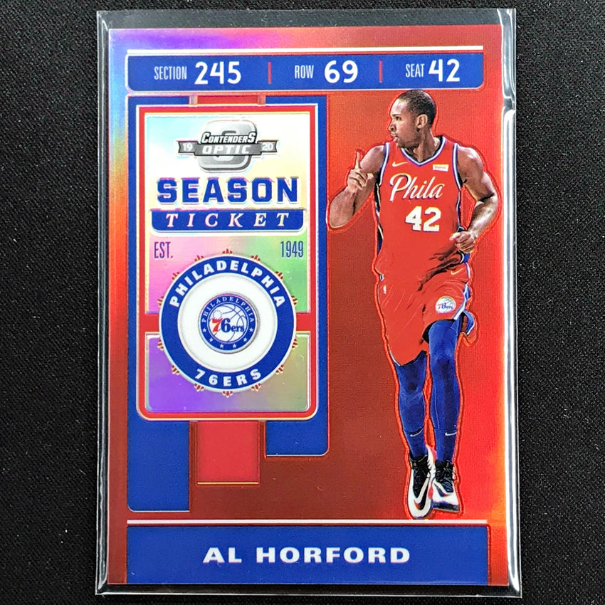 2019-20 Contenders Optic AL HORFORD Season Ticket Red #18-Cherry Collectables