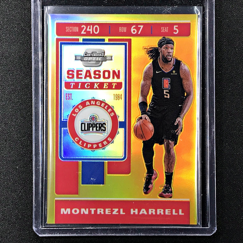 2019-20 Contenders Optic MONTREZL HARRELL Season Ticket Gold 2/10-Cherry Collectables