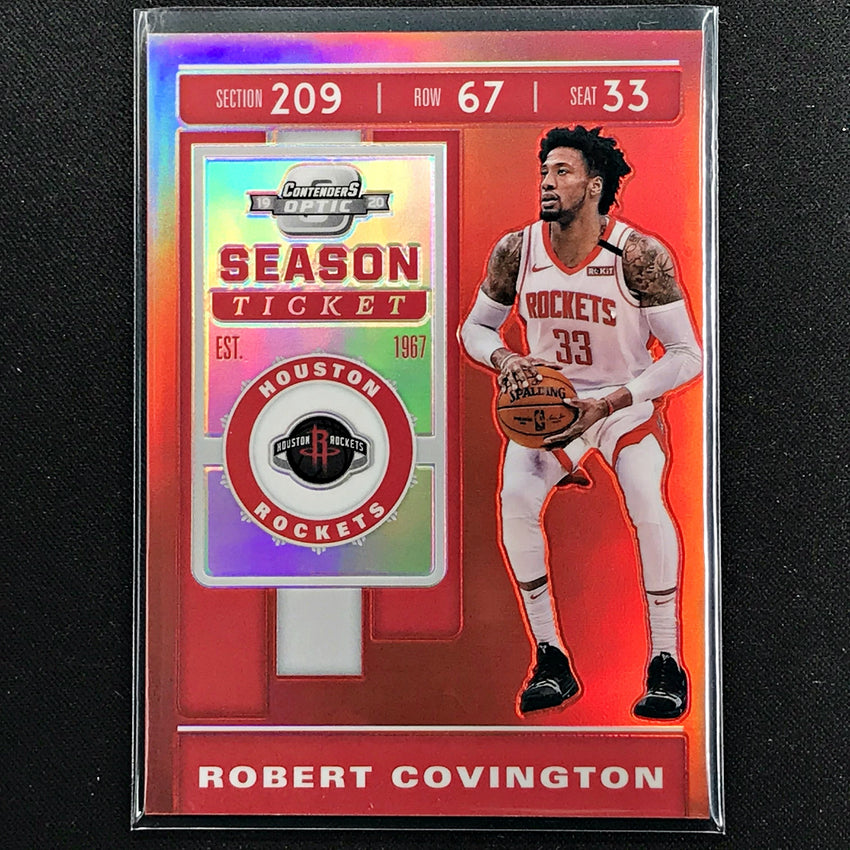 2019-20 Contenders Optic ROBERT COVINGTON Season Ticket Red #78 (A)-Cherry Collectables