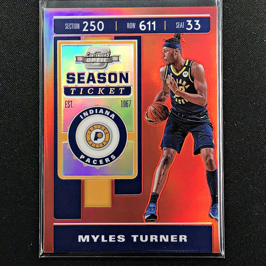 2019-20 Contenders Optic MYLES TURNER Season Ticket Red #31 (A)-Cherry Collectables