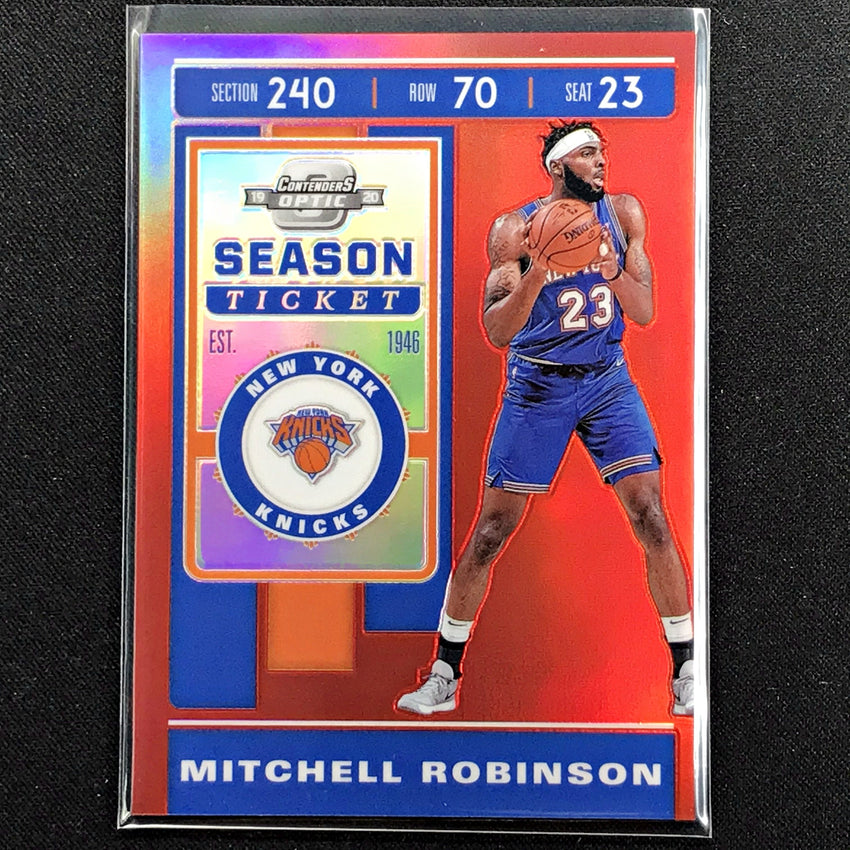 2019-20 Contenders Optic MITCHELL ROBINSON Season Ticket Red #5 (B)-Cherry Collectables