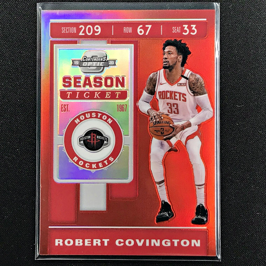 2019-20 Contenders Optic ROBERT COVINGTON Season Ticket Red #78 (B)-Cherry Collectables