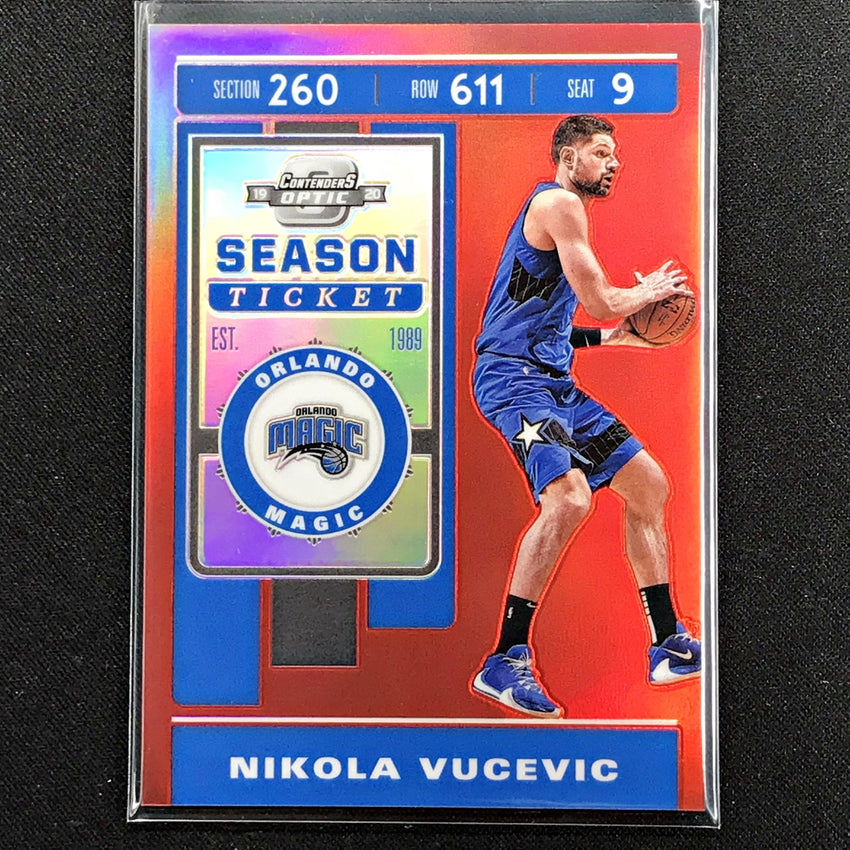 2019-20 Contenders Optic NIKOLA VUCEVIC Season Ticket Red #44-Cherry Collectables