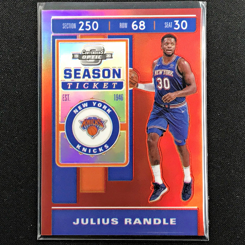 2019-20 Contenders Optic JULIUS RANDLE Season Ticket Red #26 (C)-Cherry Collectables