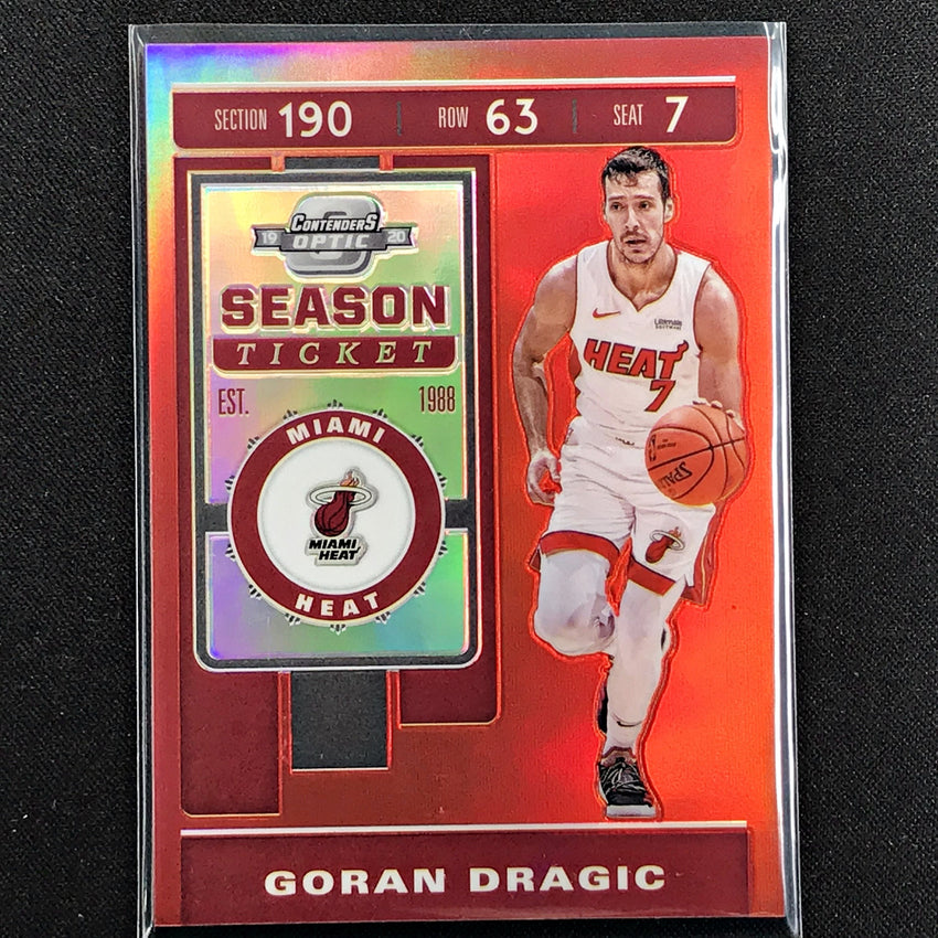 2019-20 Contenders Optic GORAN DRAGIC Season Ticket Red #56-Cherry Collectables