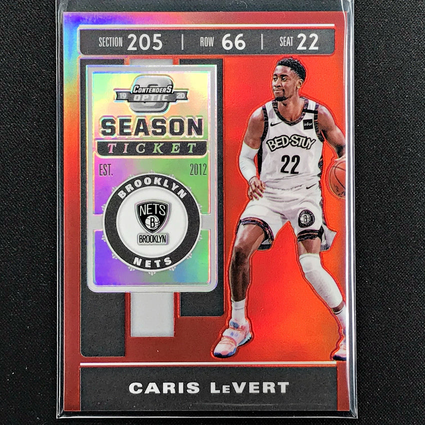 2019-20 Contenders Optic CARIS LEVERT Season Ticket Red #67 (C)-Cherry Collectables