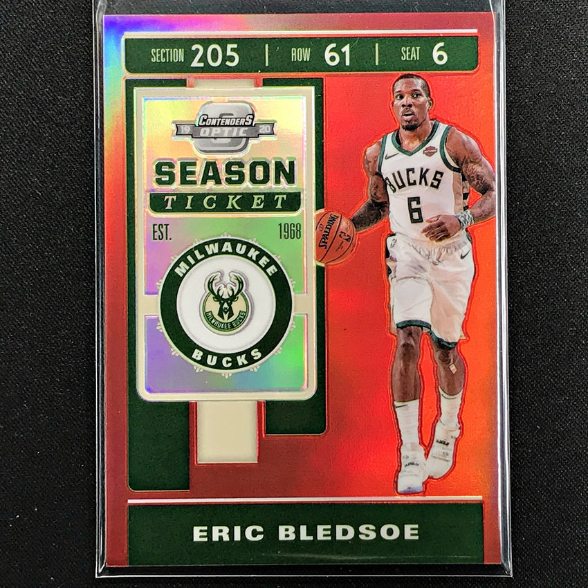 2019-20 Contenders Optic ERIC BLEDSOE Season Ticket Red #33-Cherry Collectables