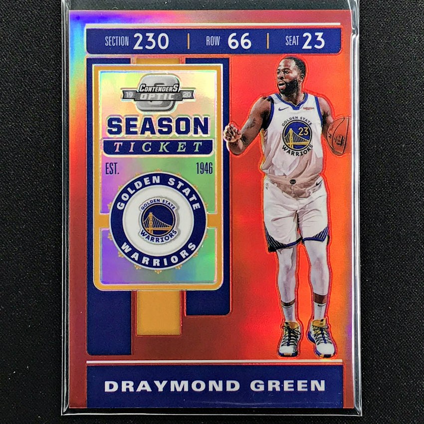 2019-20 Contenders Optic DRAYMOND GREEN Season Ticket Red #39-Cherry Collectables