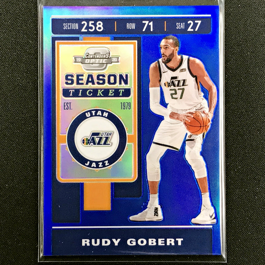 2019-20 Contenders Optic RUDY GOBERT Season Ticket Blue 94/99-Cherry Collectables