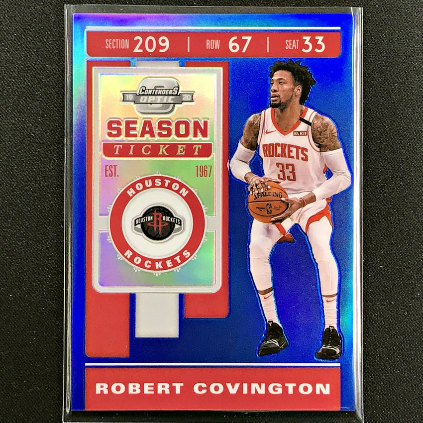 2019-20 Contenders Optic ROBERT COVINGTON Season Ticket Blue 6/99-Cherry Collectables
