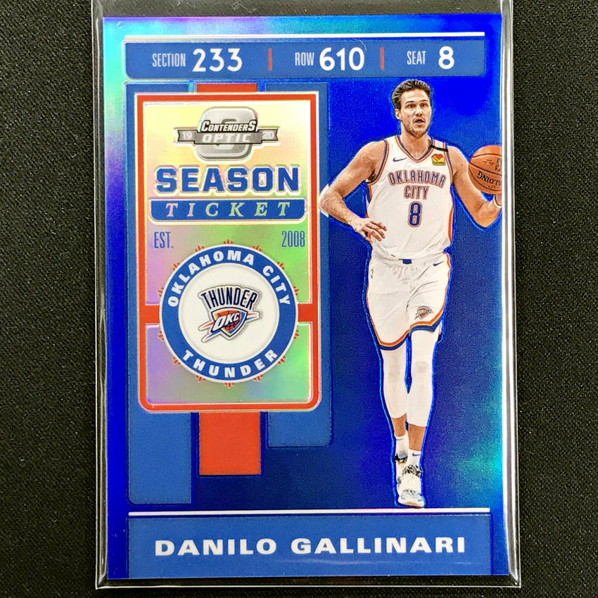 2019-20 Contenders Optic DANILO GALLINARI Season Ticket Blue 77/99-Cherry Collectables