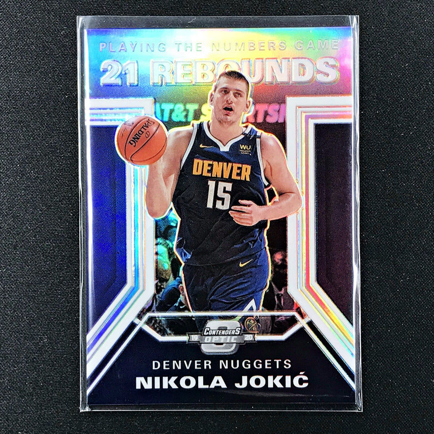 2019-20 Contenders Optic NIKOLA JOKIC Playing The Numbers Silver #18-Cherry Collectables