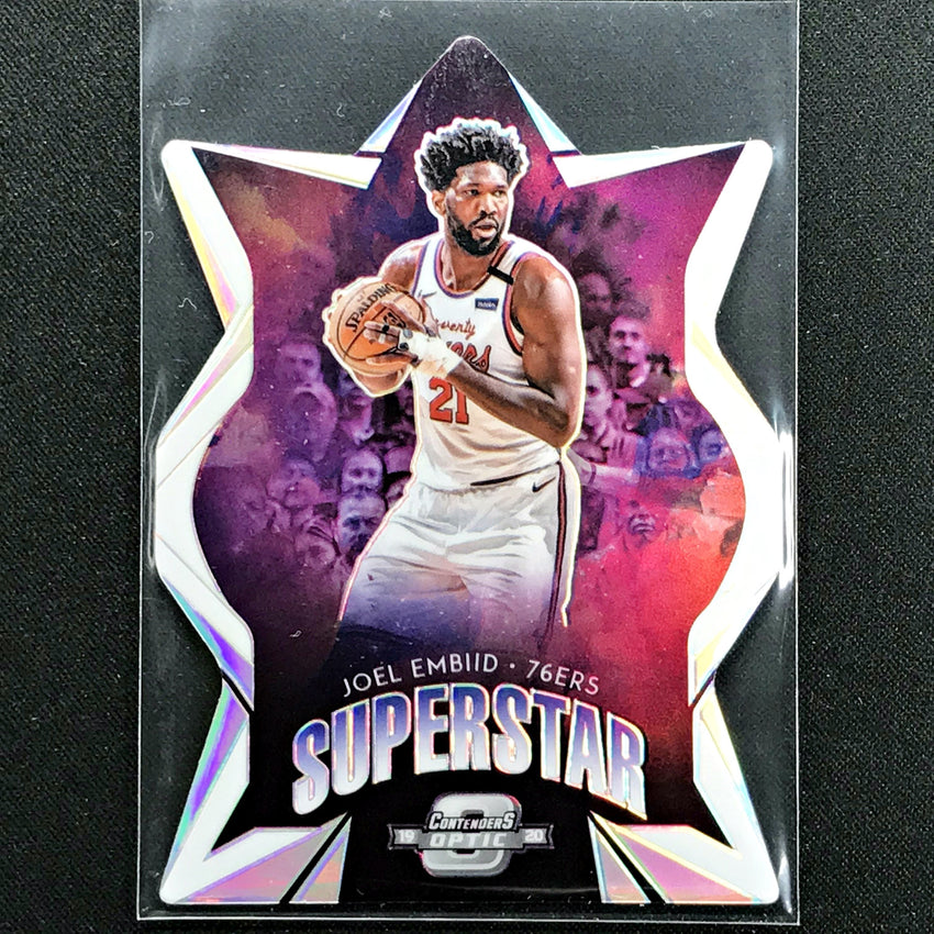 2019-20 Contenders Optic JOEL EMBIID Superstar Die Cut Silver #10-Cherry Collectables