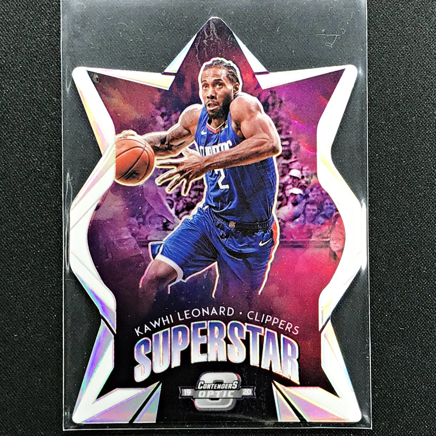 2019-20 Contenders Optic KAWHI LEONARD Superstar Die Cut Silver #7 (B)-Cherry Collectables