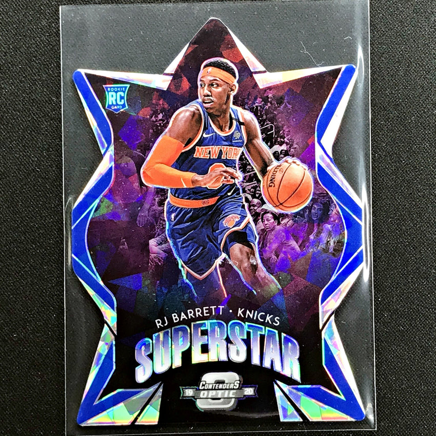 2019-20 Contenders Optic RJ BARRETT Superstar Die Cut Blue Ice Rookie #13-Cherry Collectables