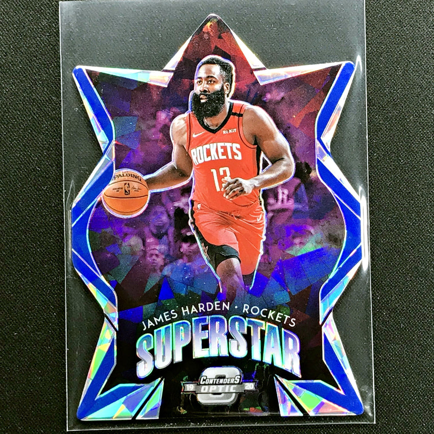 2019-20 Contenders Optic JAMES HARDEN Superstar Die Cut Blue Ice #3-Cherry Collectables