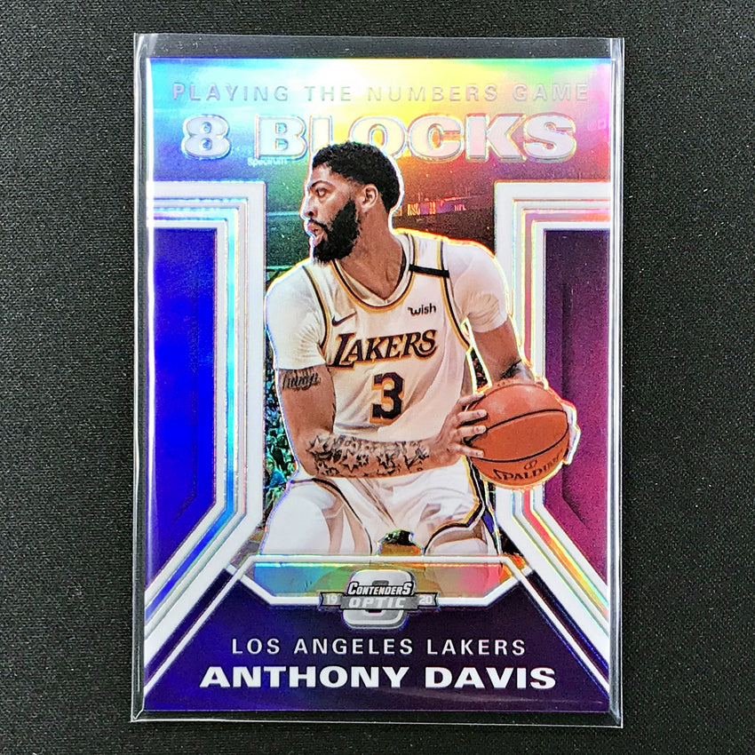 2019-20 Contenders Optic ANTHONY DAVIS Playing The Numbers Silver #30 (B)-Cherry Collectables