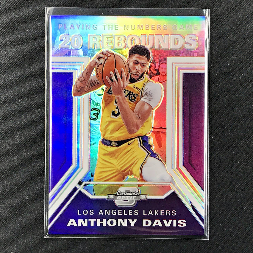 2019-20 Contenders Optic ANTHONY DAVIS Playing The Numbers Silver #19-Cherry Collectables