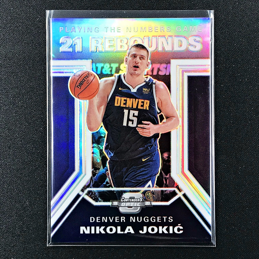 2019-20 Contenders Optic NIKOLA JOKIC Playing The Numbers Silver #18 (B)-Cherry Collectables