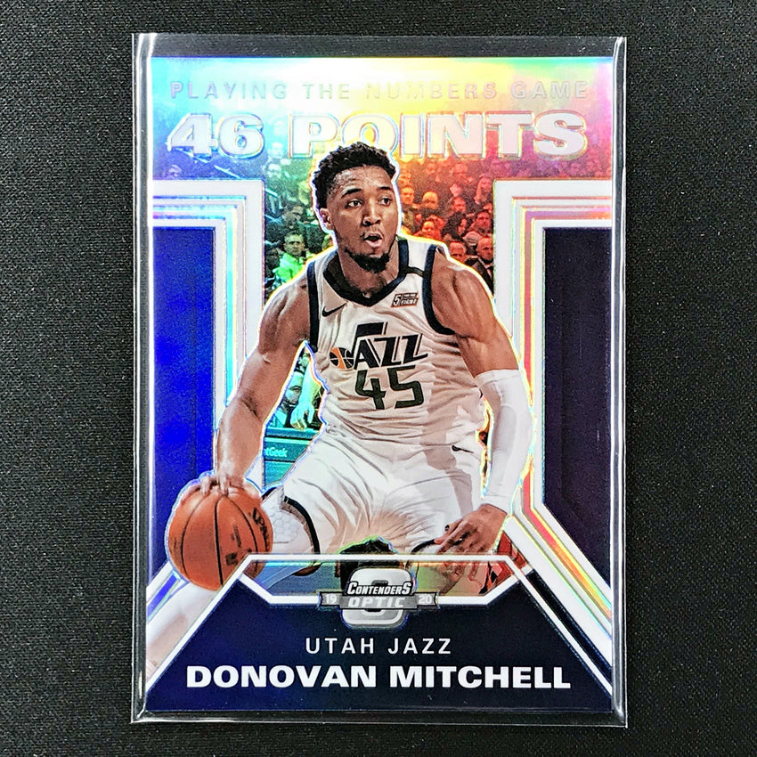 2019-20 Contenders Optic DONOVAN MITCHELL Playing The Numbers Silver #12-Cherry Collectables