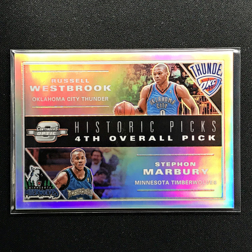 2019-20 Contenders Optic WESTBROOK MARBURY 4th Pick Silver #4-Cherry Collectables