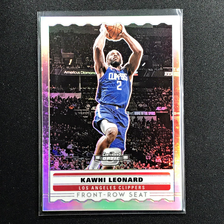 2019-20 Contenders Optic KAWHI LEONARD Front Row Seat Silver #11 (B)-Cherry Collectables