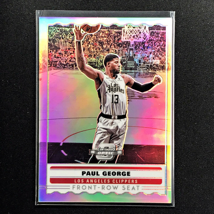 2019-20 Contenders Optic PAUL GEORGE Front Row Seat Silver #7 (B)-Cherry Collectables