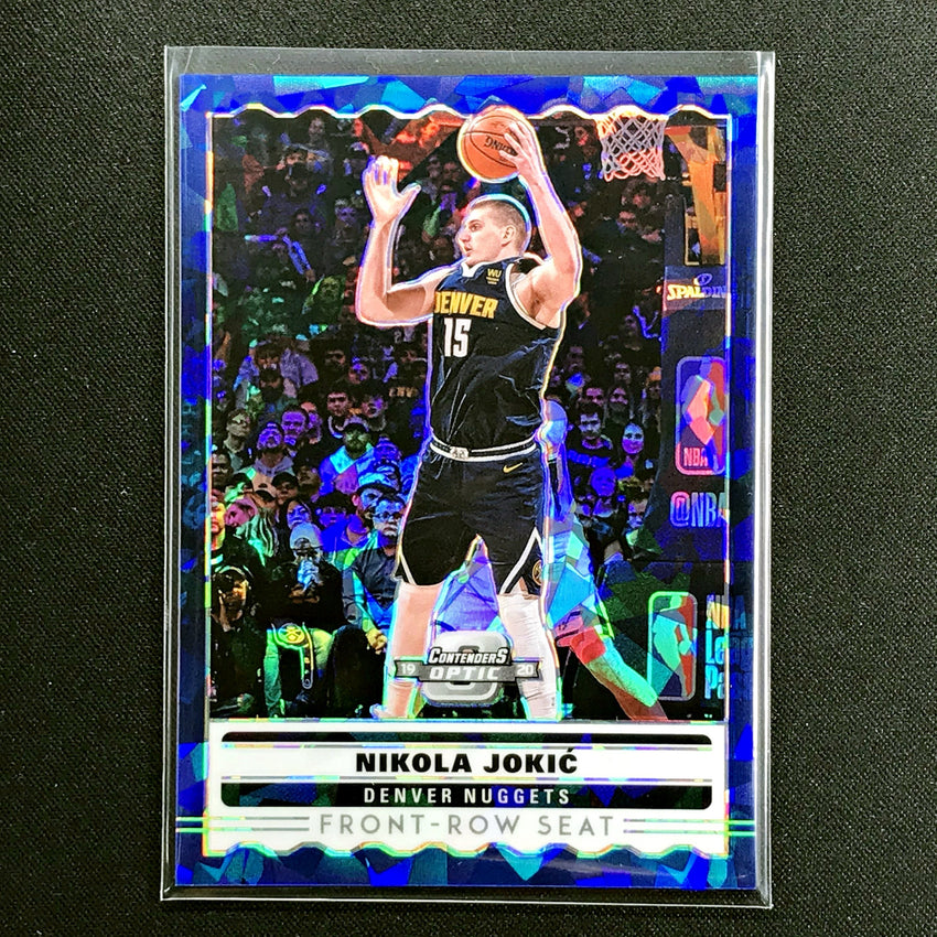 2019-20 Contenders Optic NIKOLA JOKIC Front Row Seat Blue Ice #8-Cherry Collectables
