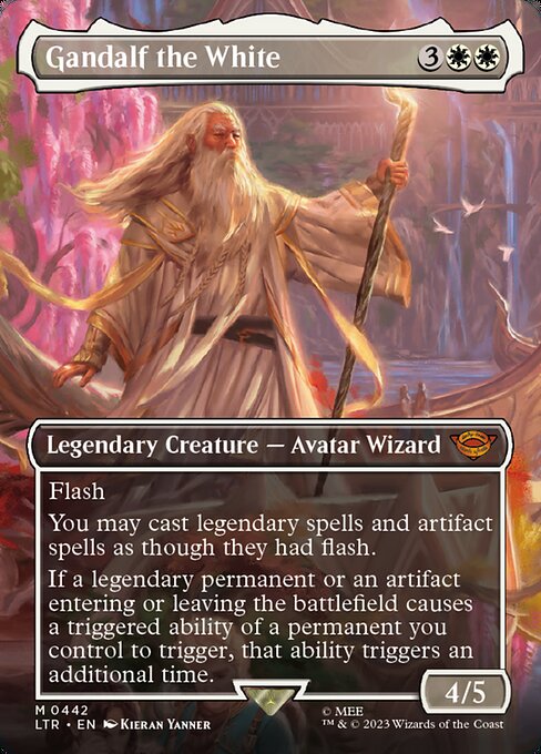 BORDERLESS Gandalf the White #442  - Mythic Lord of the Rings: Tales of Middle-Earth