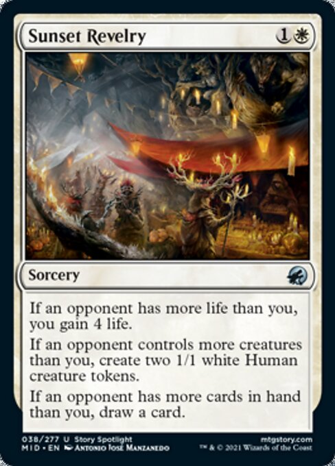38Sunset Revelry 38/277 Uncommon - Midnight Hunt