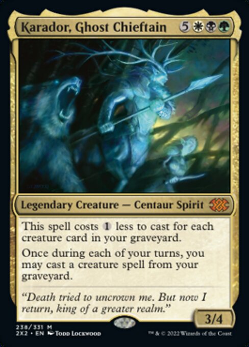Karador, Ghost Chieftain 238 /331 - Mythic Double Masters 2022