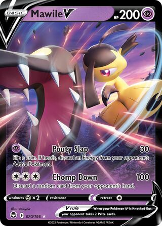 Mawile V - 070/195 - Ultra Rare Silver Tempest Cherry Collectables Mawile V - 070/195 - Ultra Rare Silver Tempest Cherry Collectables