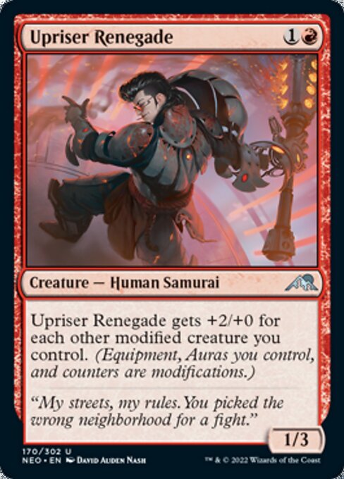 Upriser Renegade 170/302 -  Kamigawa Neon Dynasty UNCLE