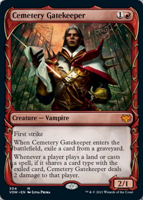Foil Showcase Cemetery Gatekeeper - No 304 Mythic Crimson Vow