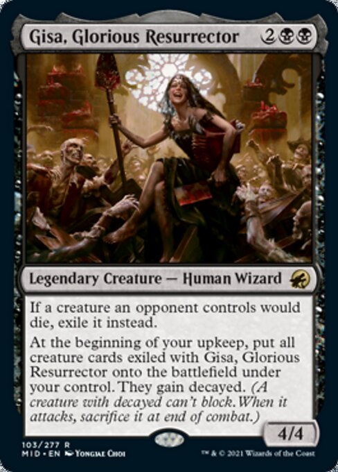 103Gisa, Glorious Resurrector 103/277 Rare - Midnight Hunt