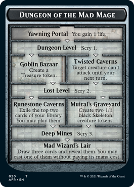 Foil Dungeon Of The Mad Mage Token T20/281 - Adventures In The Forgotten Realm