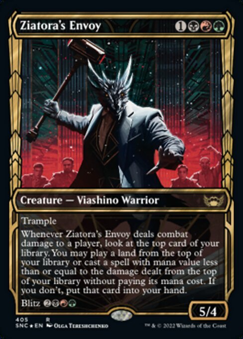 GILDED FOIL Ziatora's Envoy  #405 - Streets of New Capenna
