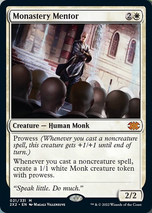 Monastery Mentor 21 /331 - Mythic Double Masters 2022