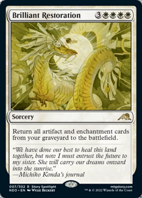 Brilliant Restoration 7/302 -  Kamigawa Neon Dynasty RARE