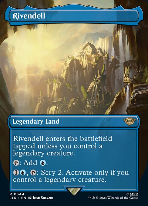 BORDERLESS Rivendell #344  - Rare Lord of the Rings: Tales of Middle-Earth
