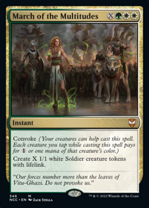 March of the Multitudes #346 -  New Capenna Commander