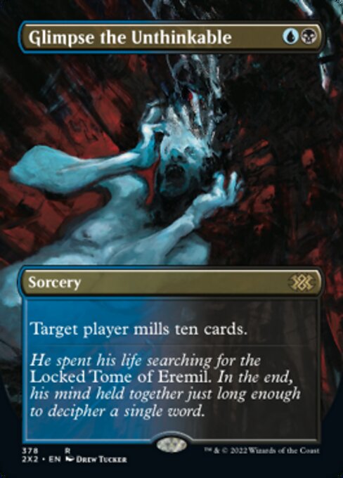 BORDERLESS Glimpse the Unthinkable 378# - Rare Double Masters 2022