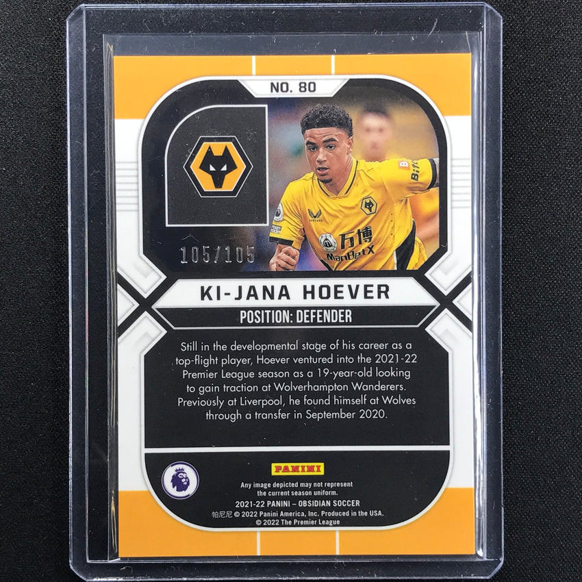 2021-22 Obsidian Ki-jana Hoever Rookie Base Silver 105/105