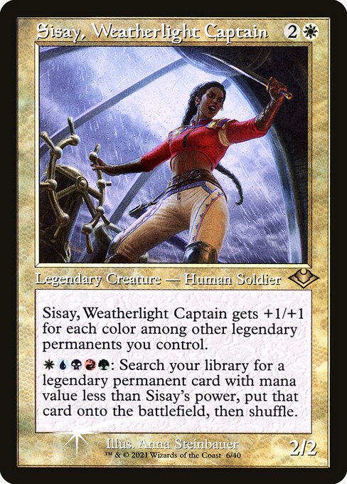 FOIL RETRO Sisay, Weatherlight Captain #6/40 MH2 Modern Horizons 2