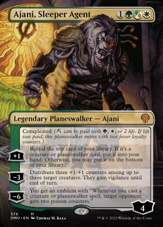 Ajani, Sleeper Agent - 376# - Mythic - BORDERLESS 