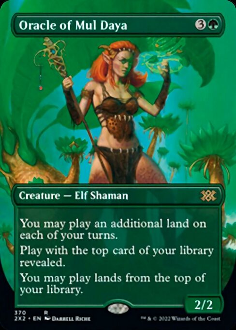 BORDERLESS Oracle of Mul Daya 370# - Rare Double Masters 2022