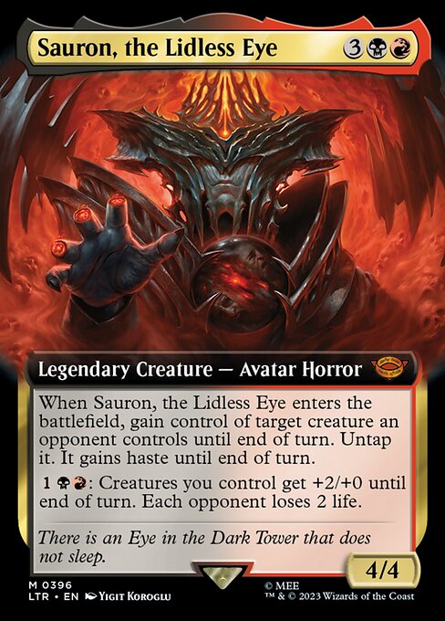 EXTENDED Sauron, the Lidless Eye #396  - Mythic Lord of the Rings: Tales of Middle-Earth