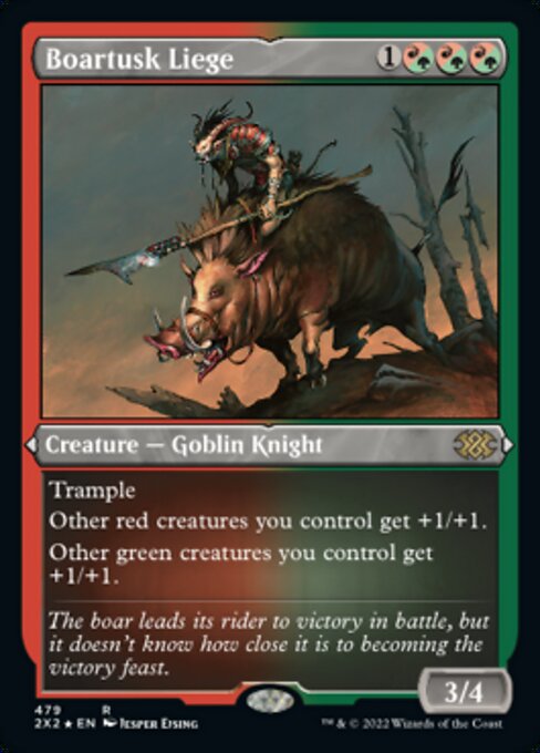 ETCHED FOIL Boartusk Liege 479# - Rare Double Masters 2022